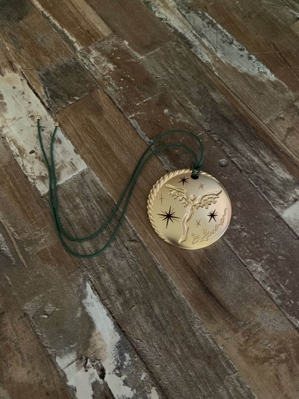 David Yurman Gold Angel Medallion Collector’s Ornament 2025
